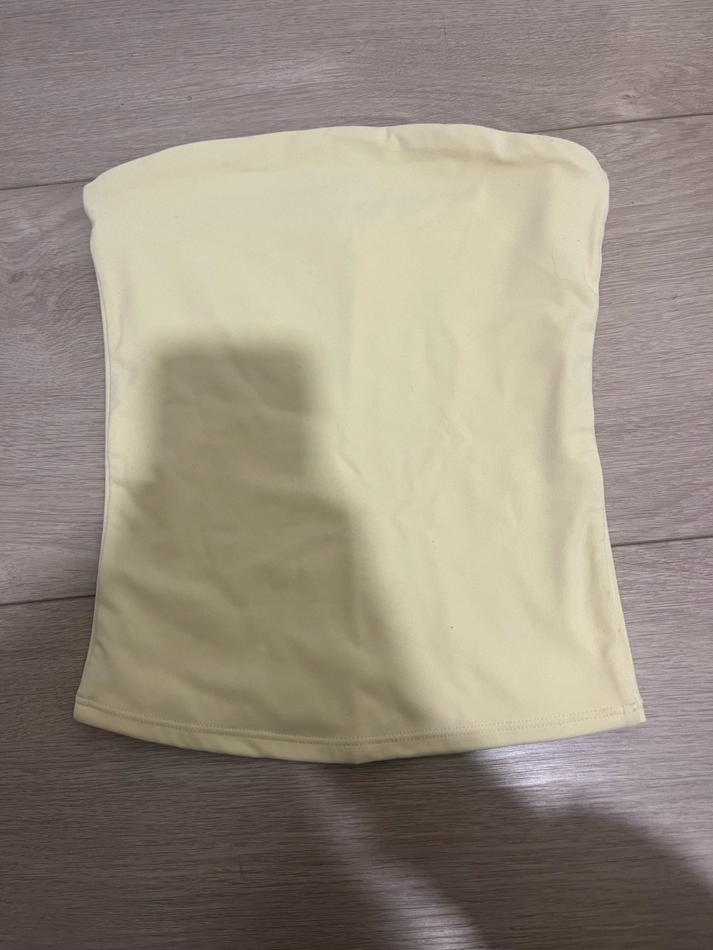 Garage Pale Yellow Tube Top